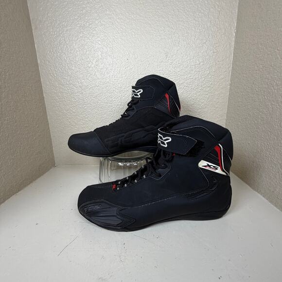 TCX XS X Square Sport 9501 Motorcycle Racing Boots Shoes Black Men’s Size 10 EUC main image 4